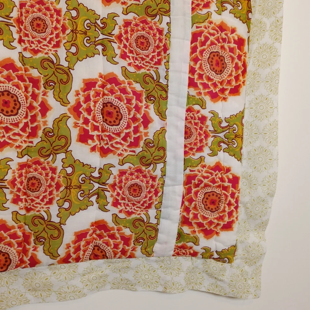 Anthropologie Boho Floral Patchwork Pillow Sham PAIR